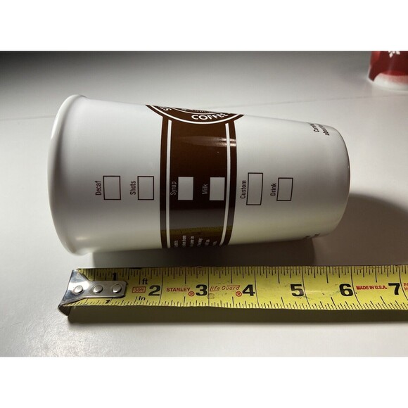 Nice 2008 Large Brown Retro Coffee Cup STARBUCKS Coffee Mug MINTY - Picture 6 of 7